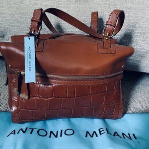 ANTONIO MELANI Leather Satchel